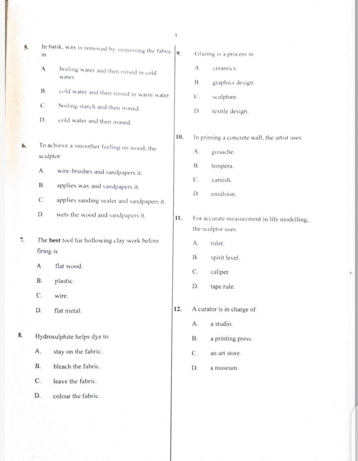 Answer Sheet  - Image 3