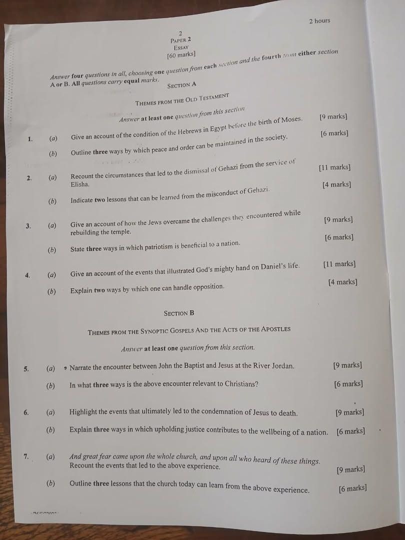 Answer Sheet  - Image 1