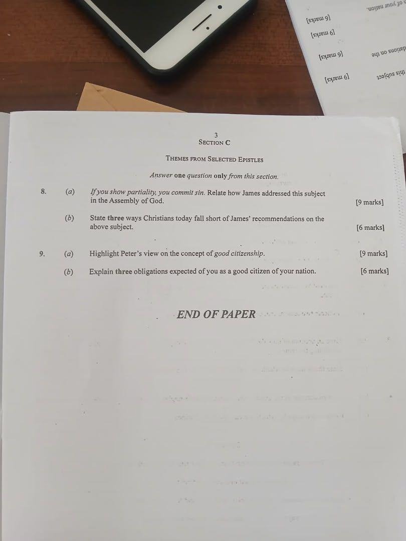 Answer Sheet  - Image 2