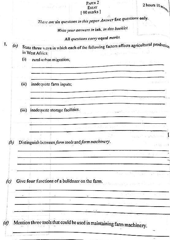 Answer Sheet  - Image 4