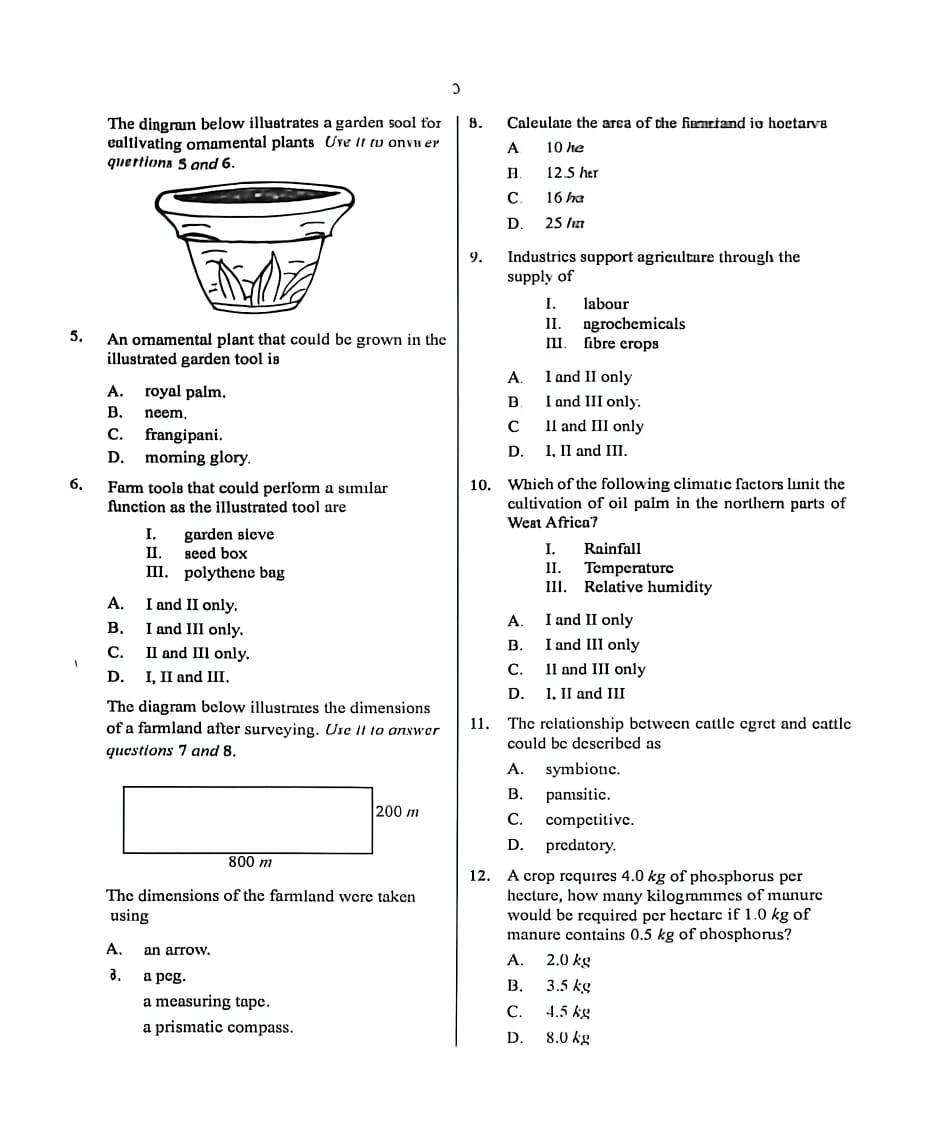 Answer Sheet  - Image 7