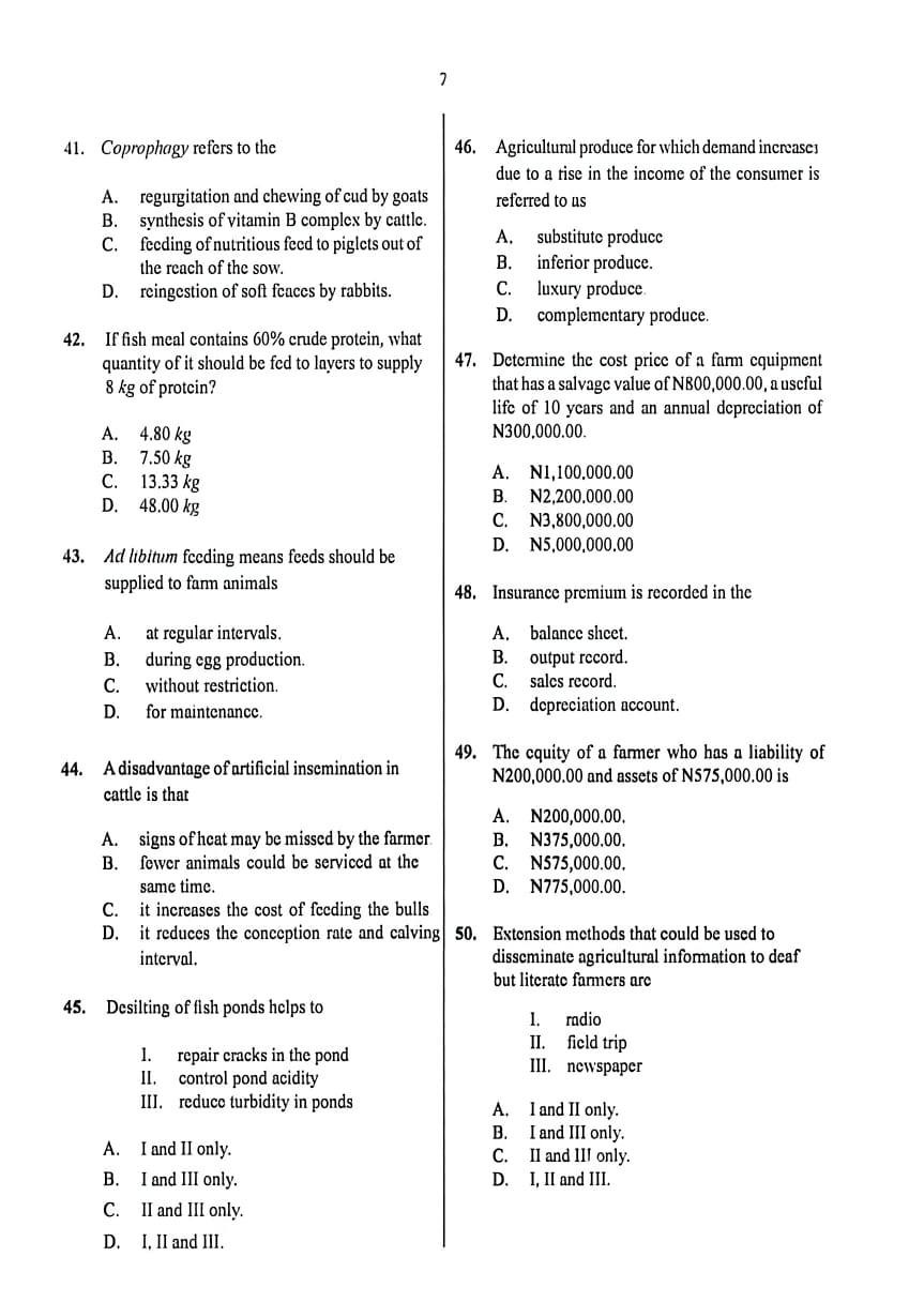Answer Sheet  - Image 11