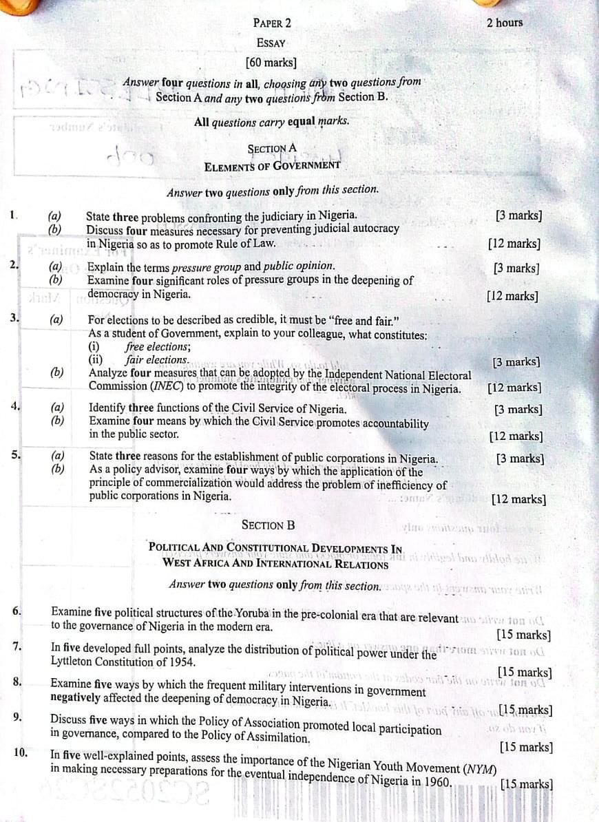 Answer Sheet  - Image 1